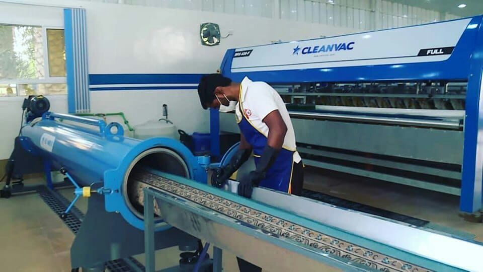 شست و شو فرش به روش صنعتی